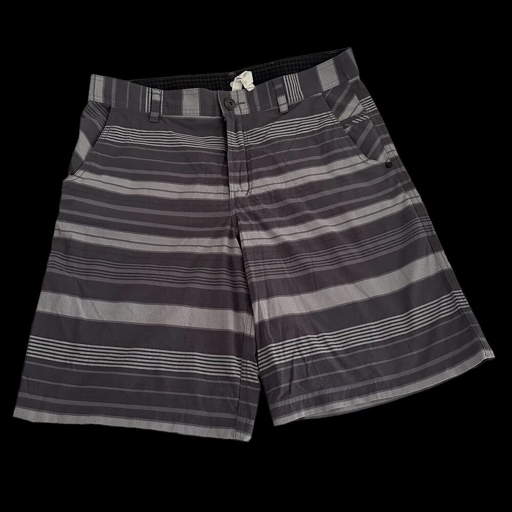 Lululemon Athletica Mens Chino Black/Gray Shorts Size 36 Golf Causal Stretch